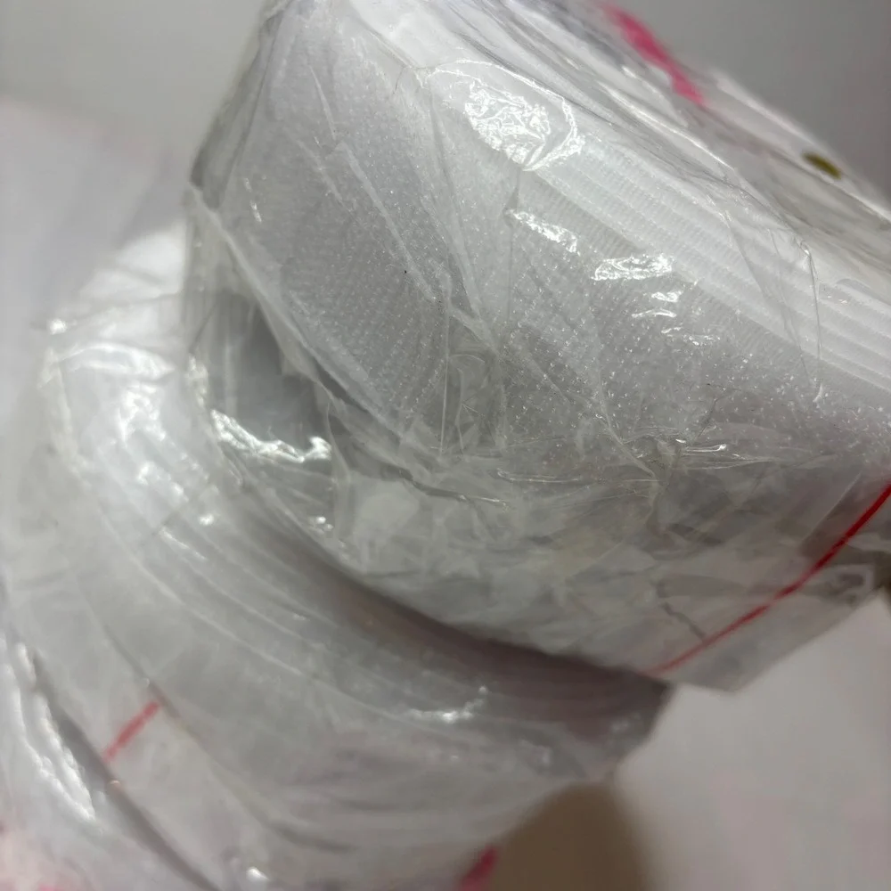 2 ROLLS White Hook and Loop Tape Roll 1.5 Inch x 10 Yd Heavy Duty Fastener Strip